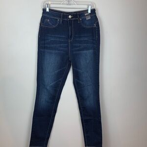 Ymi Luxe Dahlia Super High Rise Skinny Jeans In Dark Wash NEW!